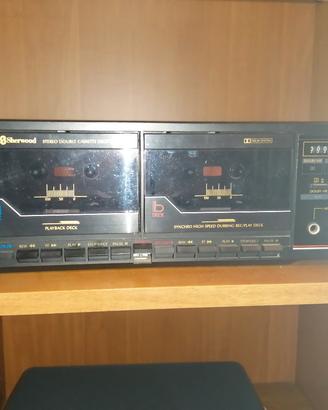 doppio lettore casette Sherwood anni 80