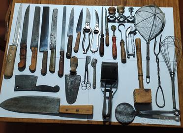 oggetti cucina e macelleria vintage 