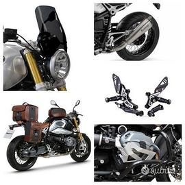 Bmw R Nine T Pure Racer scarico pedane protezioni