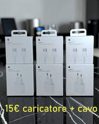 Kit Alimentatori Apple 20W + Cavo USB-C/Lightning