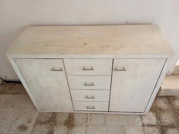MOBILE Credenza con cassetti shabby chic