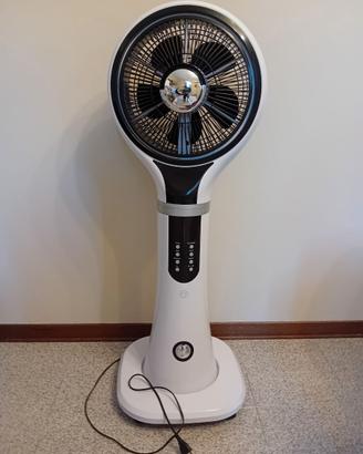 Ventilatore a colonna con nebulizzatore d'acqua
