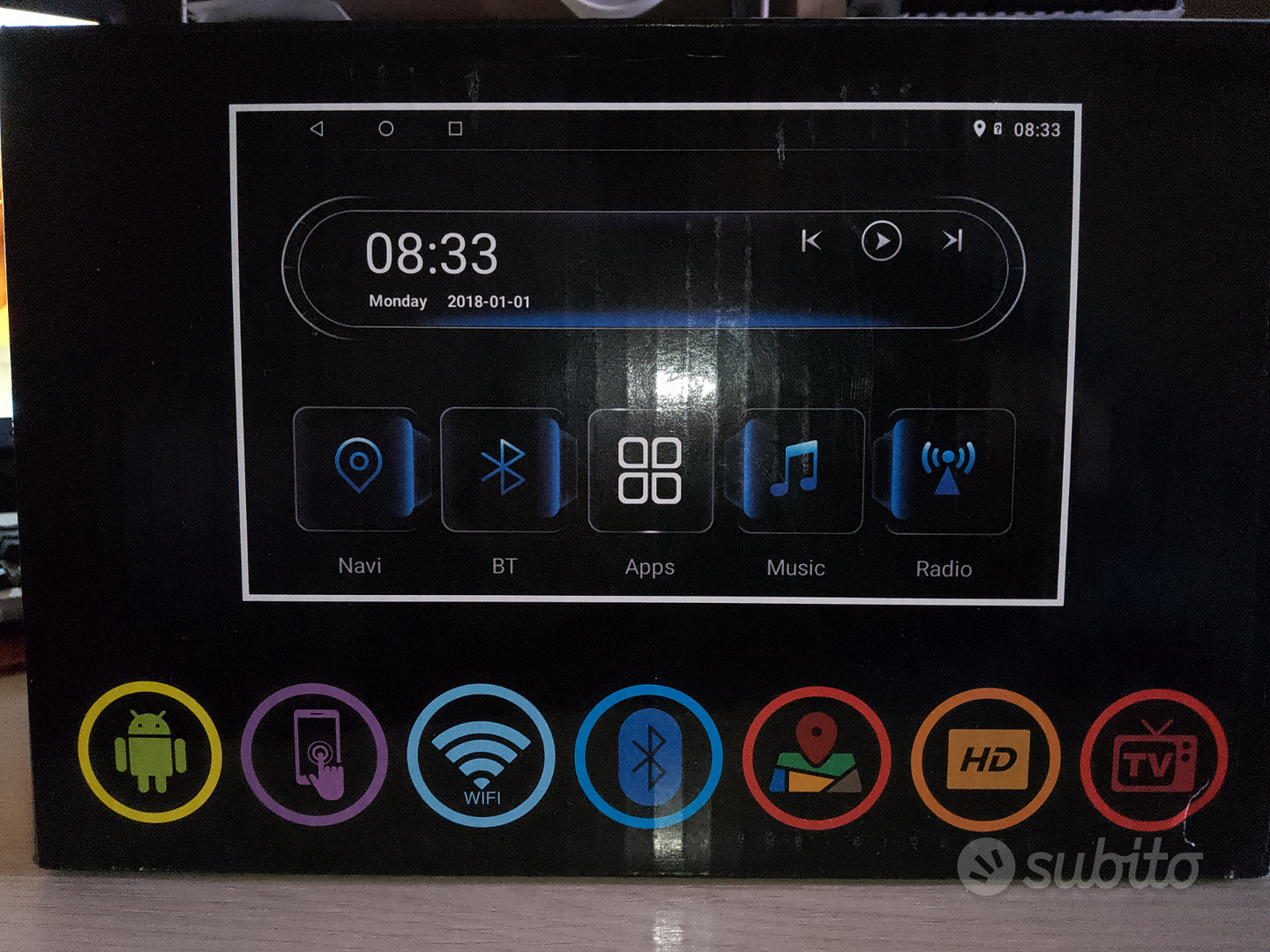 Stereo auto android 10 pollici 2 din 2G-32G - Accessori Auto In vendita a  Napoli