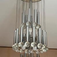 Lampadario design Sciolari anni '70