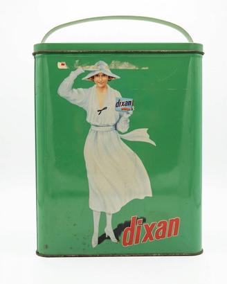 Scatola in Latta Vintage DIXAN con Manico