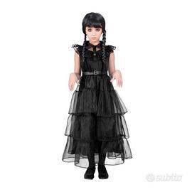 Costume Bambina Halloween mercoledi addams