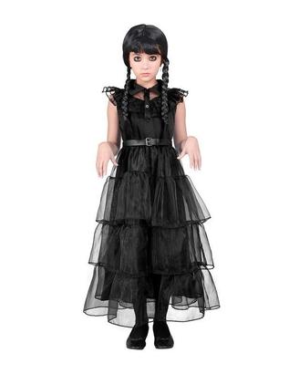 Costume Bambina Halloween mercoledi addams