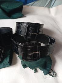 Cinture da donna in ecopelle liscia e simil pitone