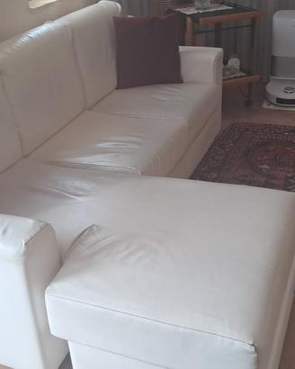 divano semipelle bianco
