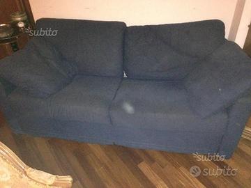 DIVANOLETTO divano letto blu apribile l190 h90 p90