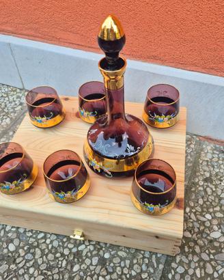 Servizio vintage da liquore