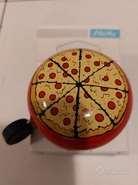 Campanello per bicicletta con disegno pizza