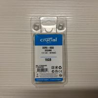 Crucial RAM DDR5 1x16GB 4800MHz SODIMM CL40