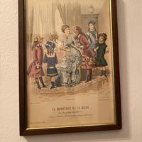 Due stampe  colorate le moniteur de la mode