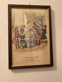 Due stampe  colorate le moniteur de la mode