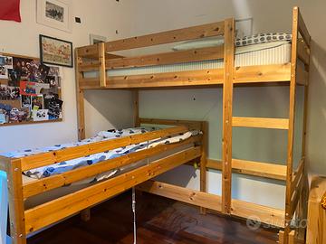 Letto a castello e letto singolo