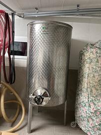 Vino vasca inox ghidi 1000lt botte inox
