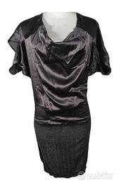 Abito grigio in seta taglia S Patrizia Pepe 