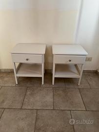 Comodini Tyssedal Ikea bianchi