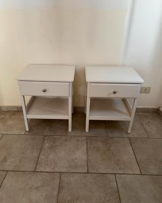 Comodini Tyssedal Ikea bianchi