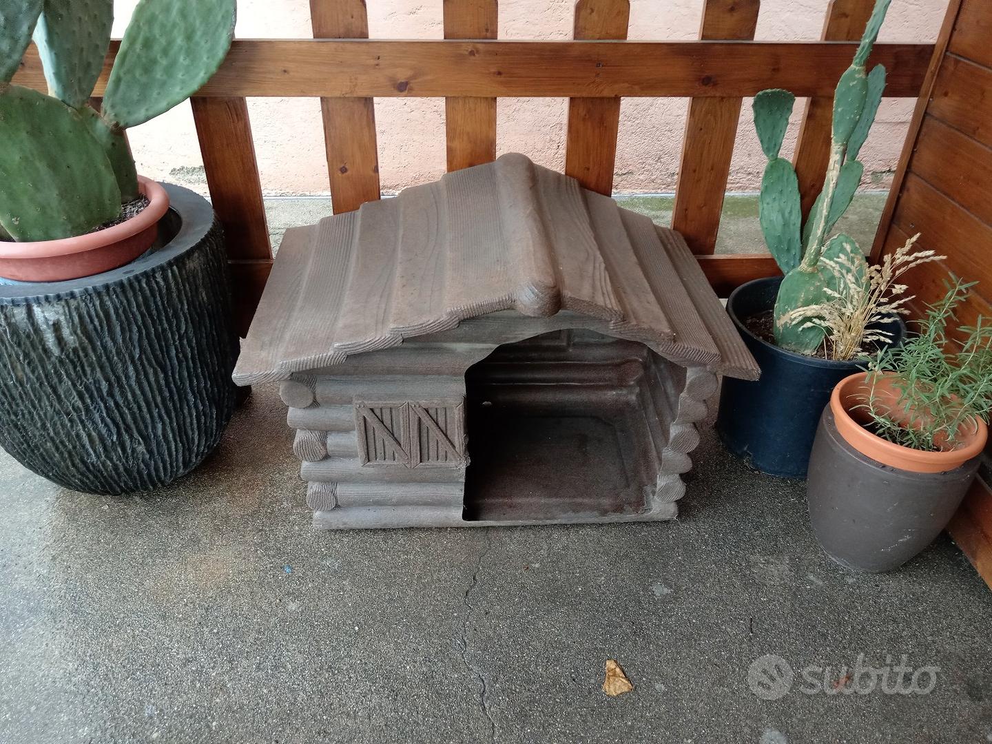 Cuccia Coibentata Per Cane Taglia Piccola - 81x56x55 Cm Con Tetto Apribile E Pedana Legno - Foto 4