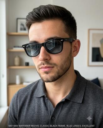 Ray-Ban Wayfarer Nuovi RB2140 50 22 Occhiali Sole