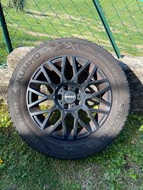 Cerchi in lega 15’’ MOMO Revenge + gomme Kumho