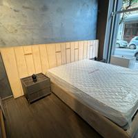 LETTO CONTENITORE MATRIMONIALE VELLUTO ANTIMACCHIA