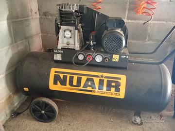 compressore nuair 200lt 3hp 220v 
