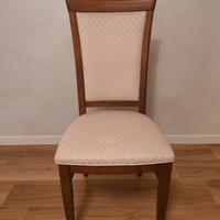 4 sedie in legno artigianali prodotte da Franchi