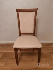 4 sedie in legno artigianali prodotte da Franchi