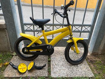 Bici bimbo con rotelle 3/4 anni