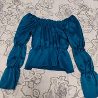 Top crop a maniche lunghe
