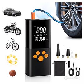 Compressore Aria Portatile Per Bici, Auto, Palloni