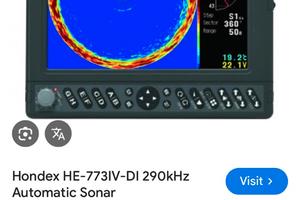 Hondex HE-773 140-240kHz Automatic Sonar