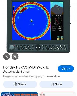 Hondex HE-773 140-240kHz Automatic Sonar