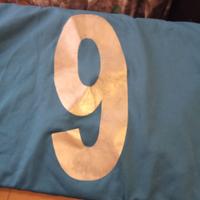 calcio maglia azzurra tipo nazionale numero 9