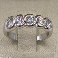 FEDINA TRECCIA ORO 18kt. CON DIAMANTI NATURALI