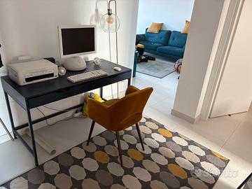 Ingresso con scrivania  tappeto poltrona e lampada