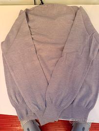 Maglia Fay pura lana grigio ghiaccio taglia 52