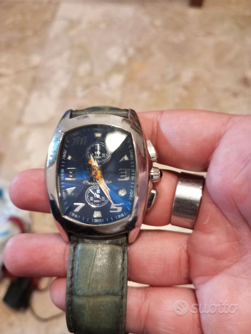 Orologio Argento Orologi Da Polso Uomo Chronotech Blu E Argento Da