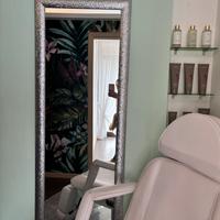 Specchio glitterato argendo