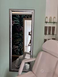 Specchio glitterato argendo