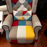 Poltrona Relax Reclinabile Patchwork
