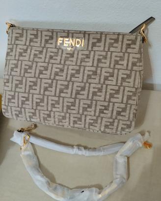 Borsa nuova modello Fendi color tortora 