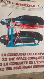 Ponte sollevatore da box Lanzoni. 2 auto in 1 box