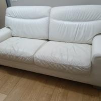 Divano letto in pelle 