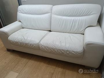 Divano letto in pelle 