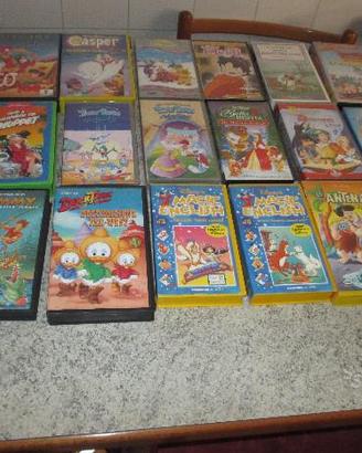 Vhs film di animazione/cartoni animati - usate