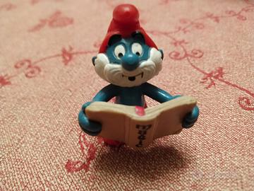 Grande puffo con libro magic - peyo 1983 schleich